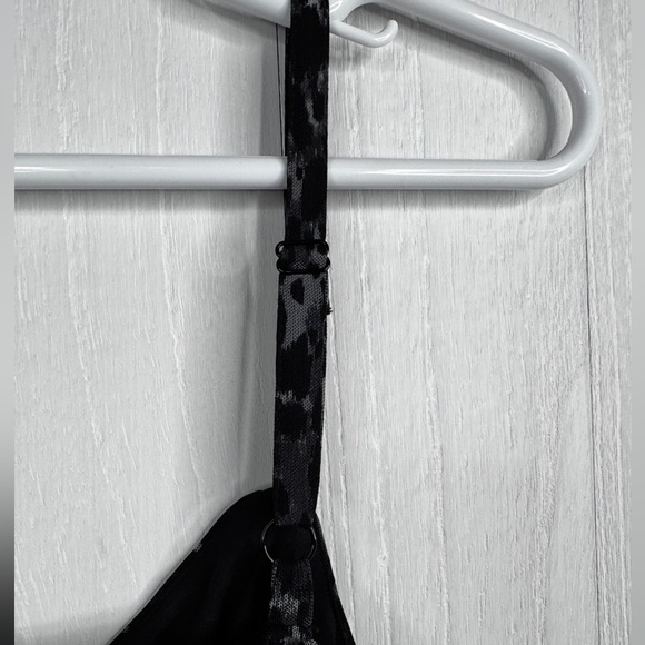 Torrid Dark Grey Leopard Mesh Midi Dress - Picture 7 of 8